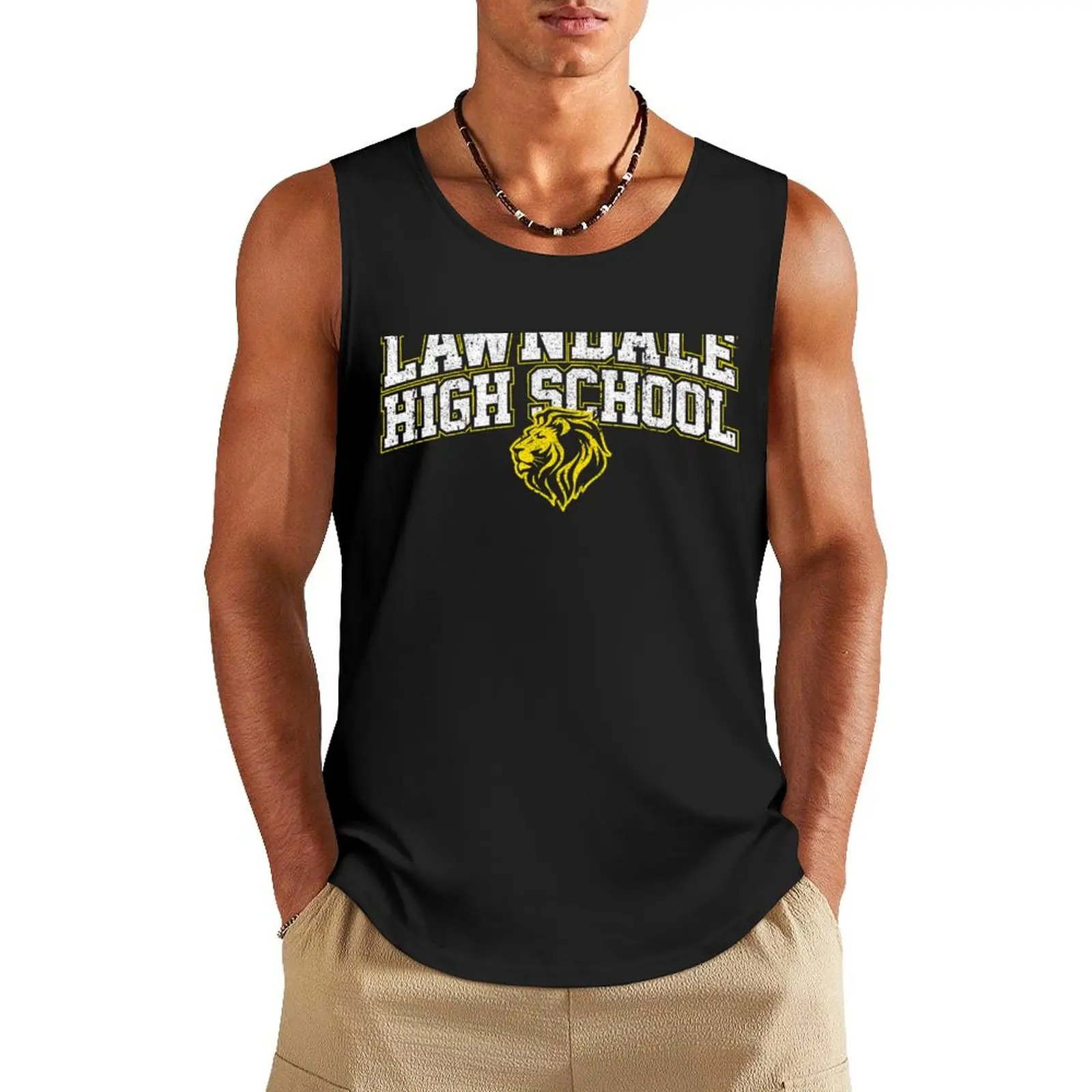 

Lawndale High School - Daria Tank Top clothes for men summer Men's gym Men's cotton t-shirt Sleeveless T-shirt