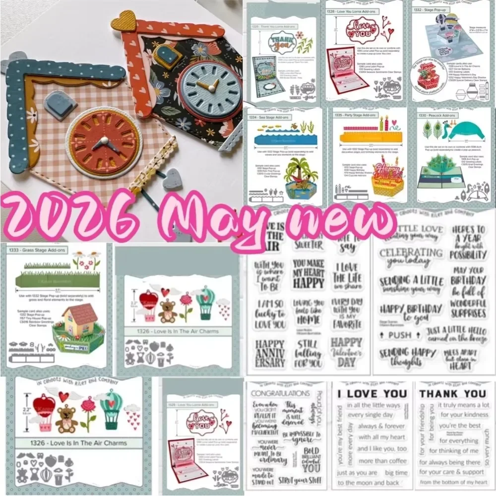 Kuckucksuhr Neue Metall-Stanzformen für DIY Scrapbooking, Basteln, Fotoalbum-Vorlage, handgemachte Dekoration 2026