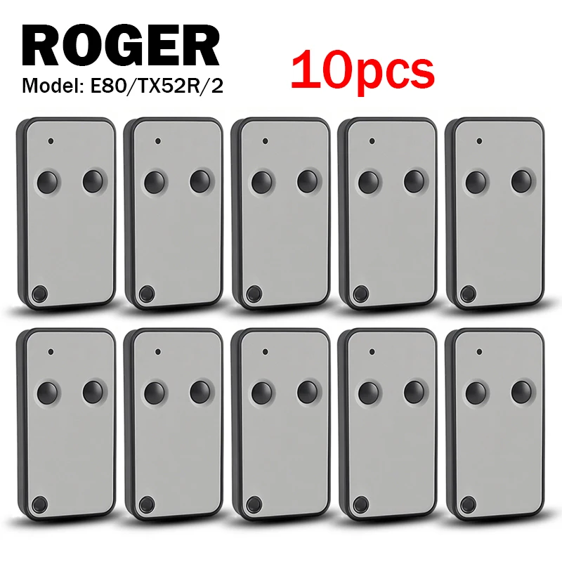 

ROGER E80/TX52R/2 E80 TX52R E80/TX54R/2 пульт дистанционного управления гаражными воротами шлагбаум брелок-передатчик открывания ворот 433,92 МГц