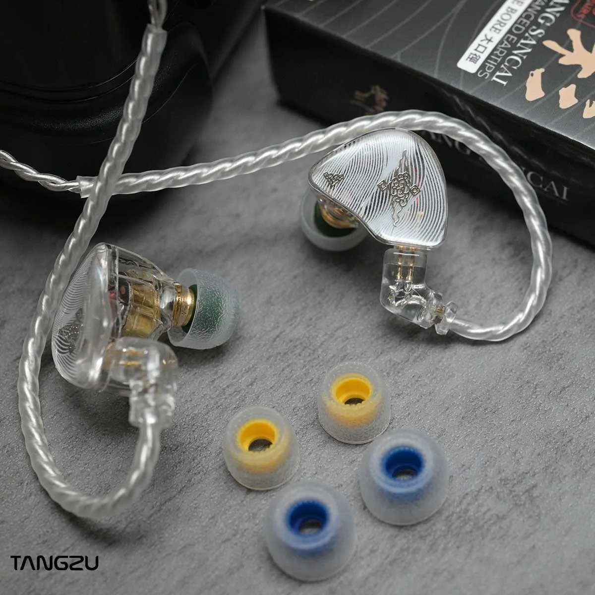 TANGZU Tang Sancai Wide Bore Version Eartips In-Ear Eartips Silicone Earphone Tips Earbuds Earplug Princess Changle ShiminLi