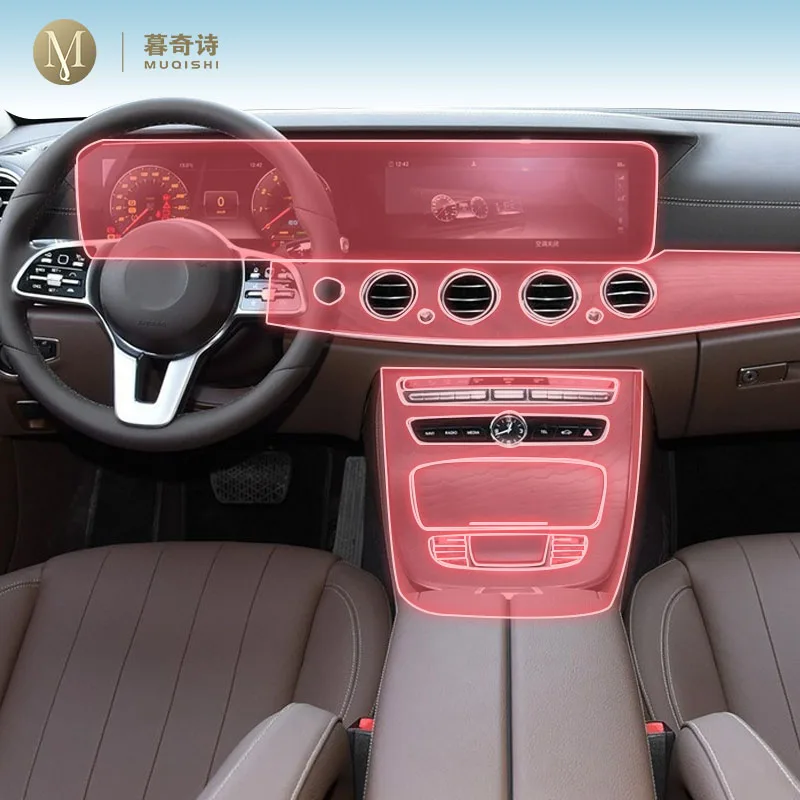 

Для Mercedes Benz Class-E W213 2019-2020 предварительно вырезанный салон автомобиля, панель коробки передач, защитная пленка из ТПУ, ремонт против царапин