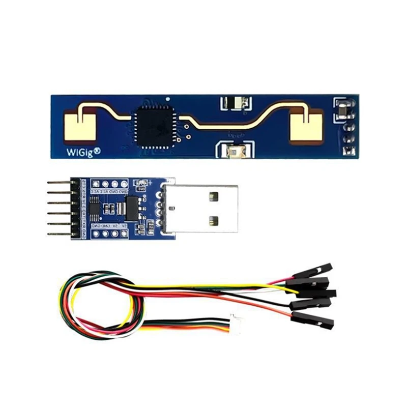 

Комплект радаров LD2410B 24G Mmwave, датчик присутствия человека, синий модуль обнаружения движения, 1 комплект