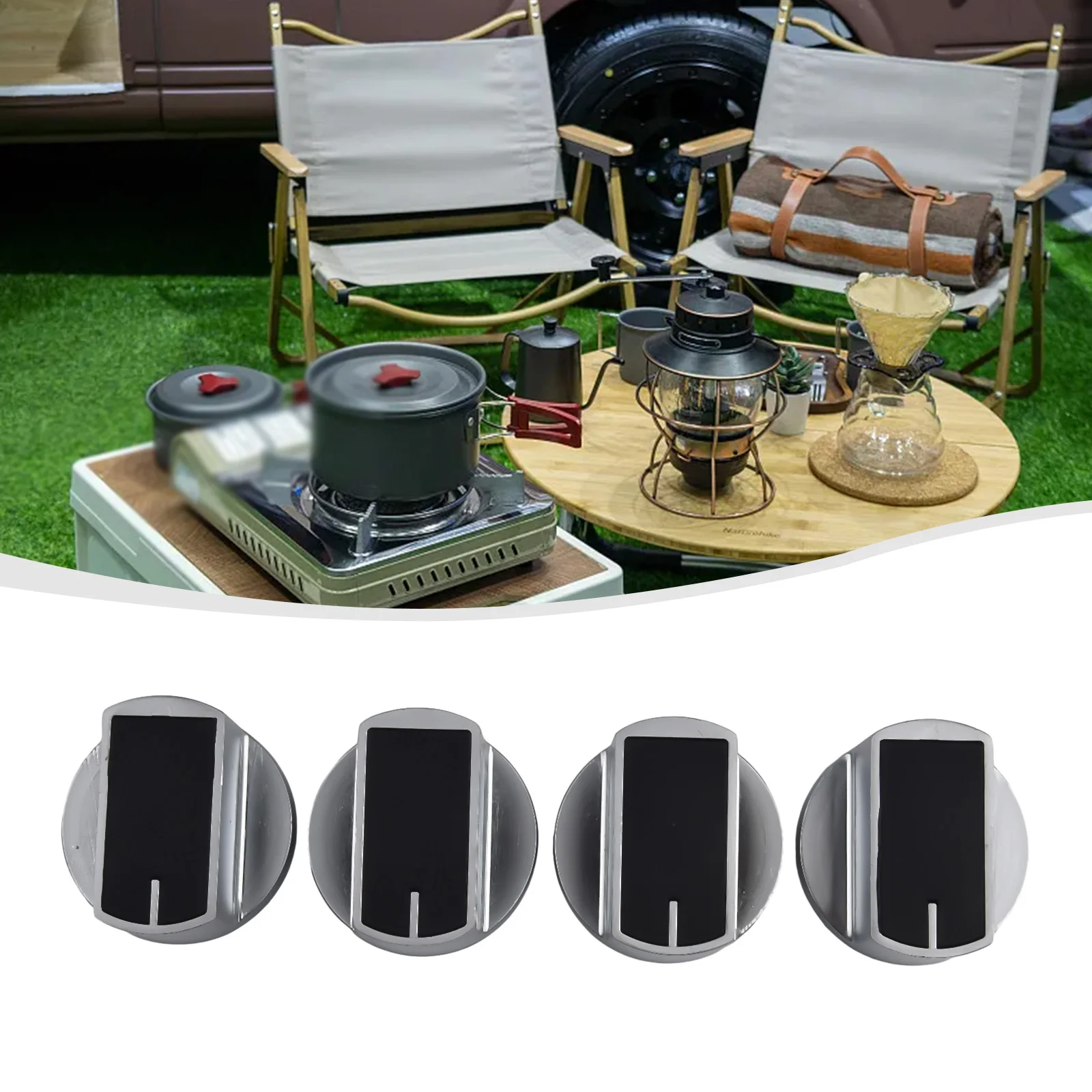 موقد للتخييم مقبض شواء مقبض مقبض المقابض سبائك الزنك 40 مللي متر 4 قطعة 8 مللي متر شواء التخييم شواء داخلي أجزاء موقد المطبخ #1