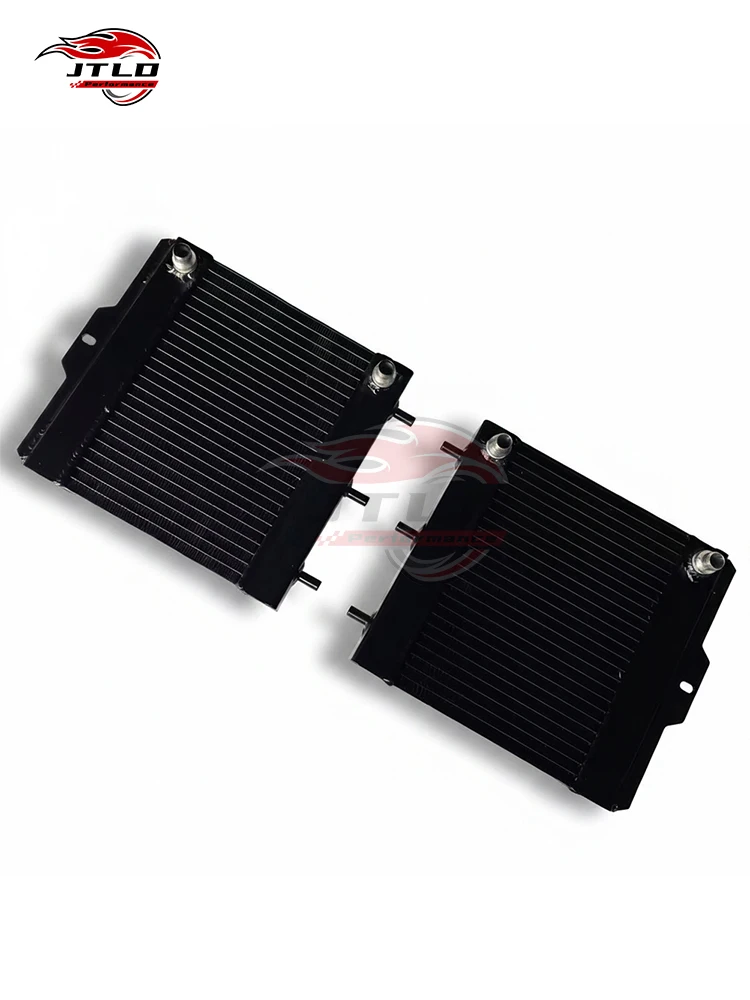 JT-PC44 Aluminum Side Mount Radiator For BMW M2 M3 M4 F87 F80 F83 S55 Twin Turbo, Direct Replacement Cooling Kit
