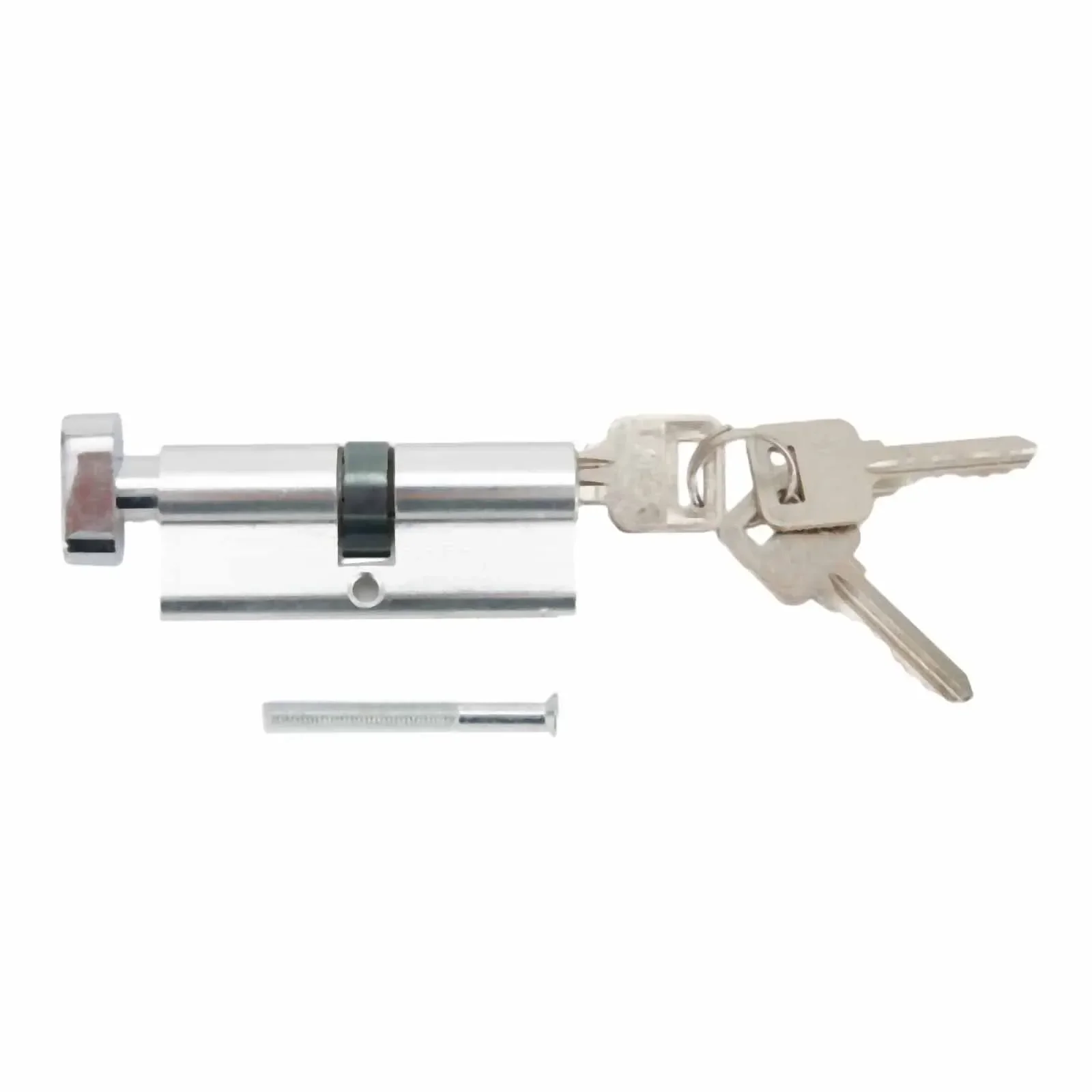 1Pc Door Lock Cylinder Anti-Theft Entrance Lock Aluminum Lock Home Security Interior Bedroom Lock Cylinder + 3 Keys Kit