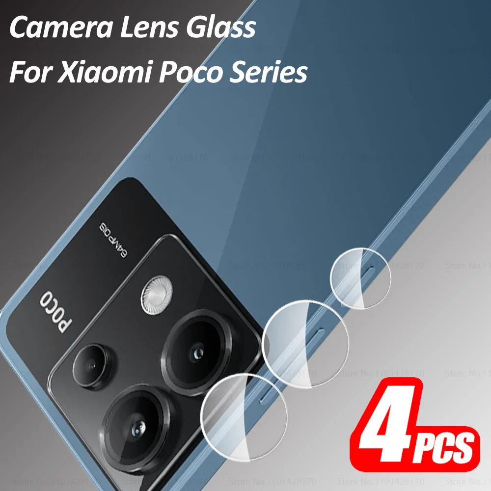 4Pcs Camera Protector for Xiaomi Poco X6 5G HD Protective Lens Film For Poco F6 M6 Pro 4G PocoX6 PocoF6 X6Pro F6Pro Glass Cover