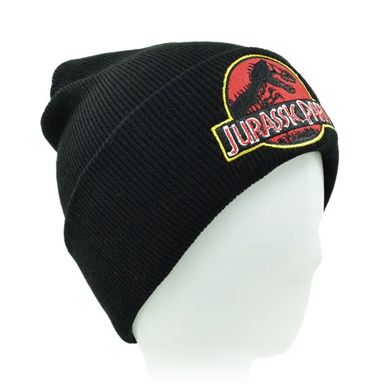 Jurassic-Park Dinosaur Caps Winter Hat Beanie Cotton Knit Skullies Beanie Hip Hop Outdoor Streetwear Hats Christmas Hat for fans