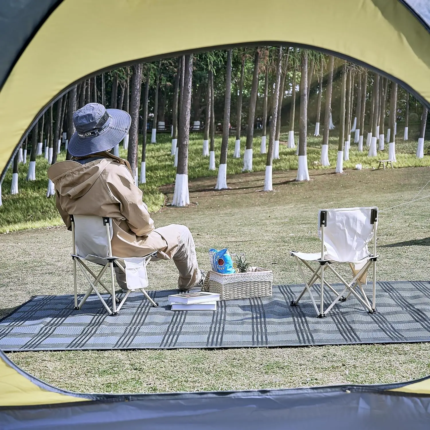 

Portable Outdoor Waterproof PP Carpet Reversible Plastic Straw RV Rug For Camping Balcony Picnic Beach Deck Floor Mats