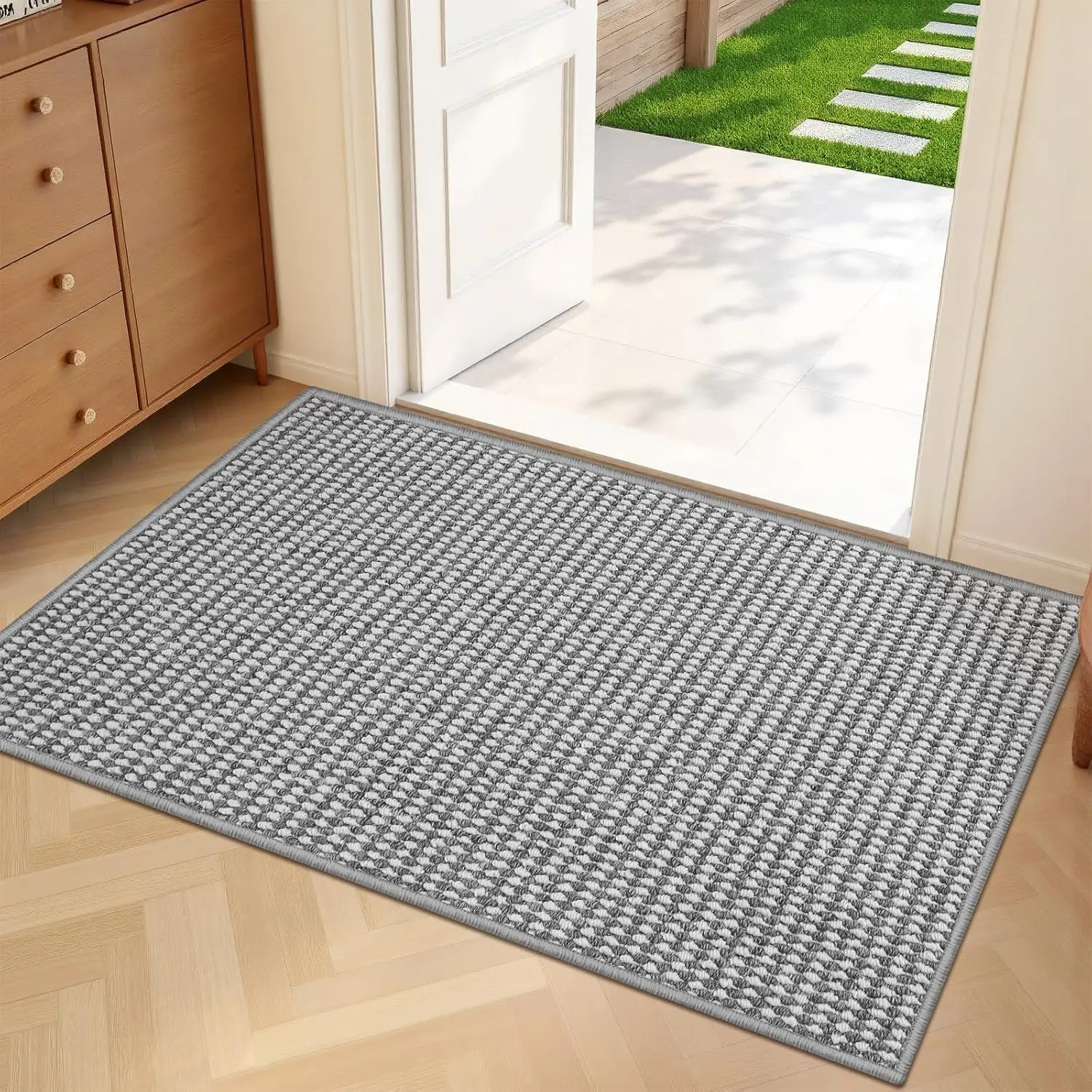 

Придверный коврик Dirt Trapper 24x36 дюймов, нескользящий, впитывающий, моющийся, для внутреннего использования, низкопрофильный, для входа в помещение