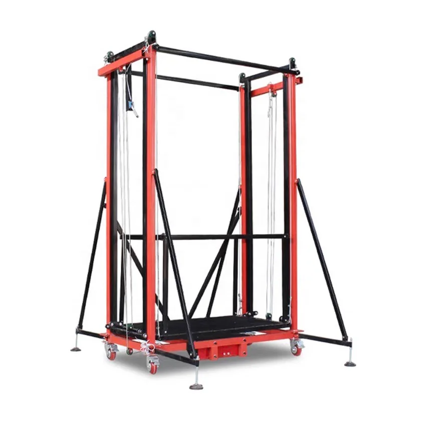 Electric Steel Lifting Scaffolding Integrated Anti-Fall Protection System New Remote Control for Building Installation