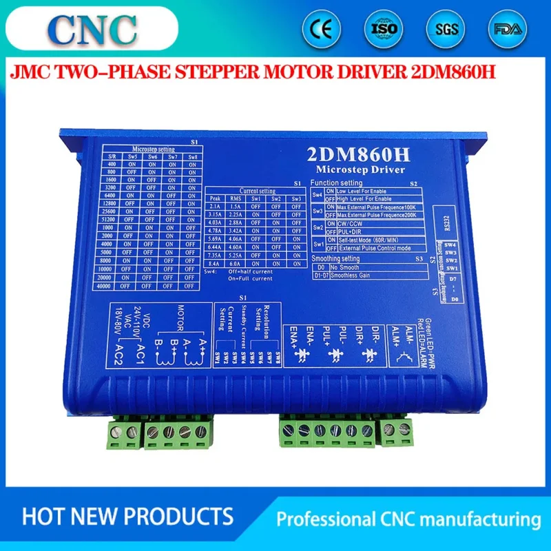 

Двухфазный цифровой двигатель с ЧПУ 2DM860H NEMA23/34, система гравировального Станка Mach3, шаговый двигатель JMC