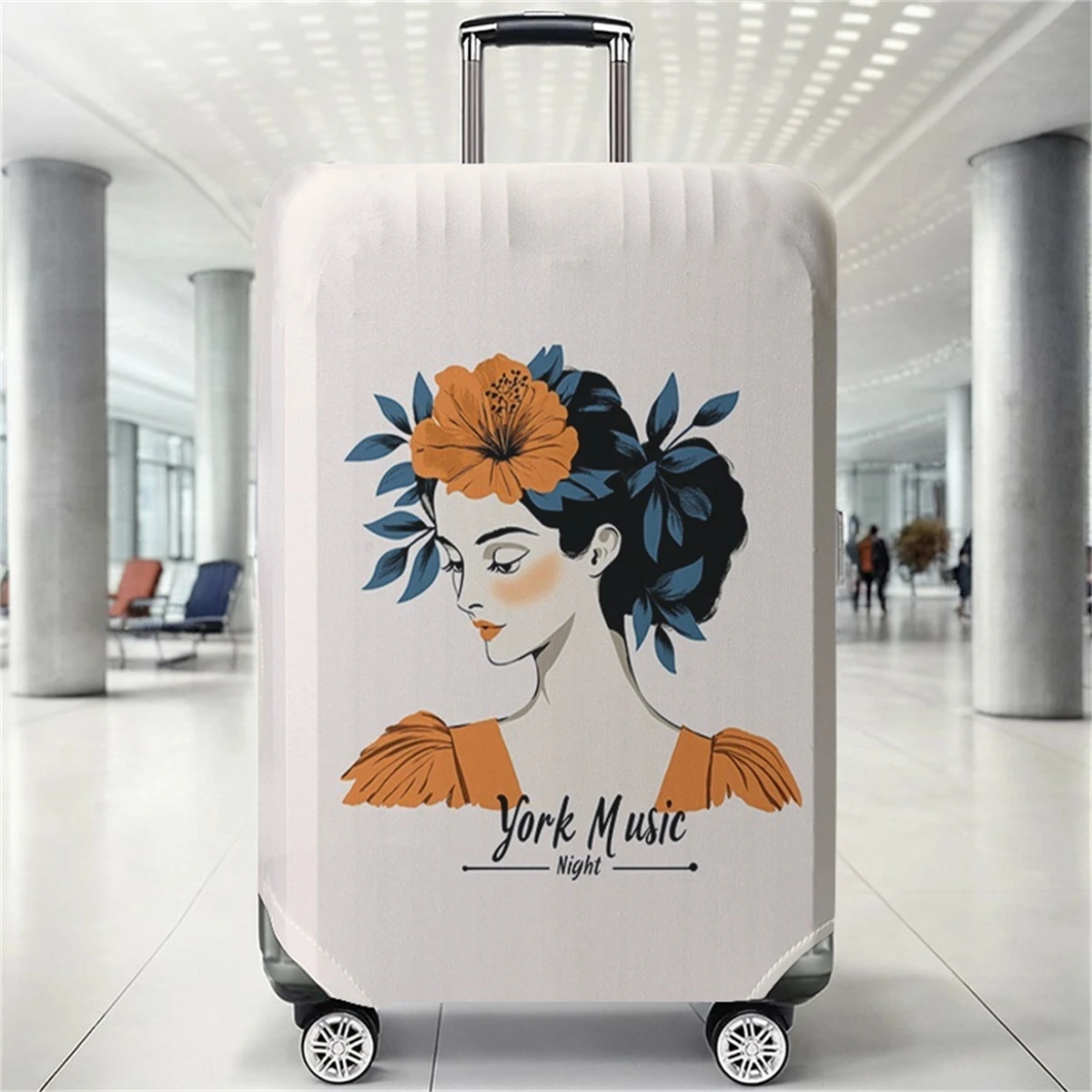 

Женский защитный чехол для багажа с цветочным узором, подходит для чемоданов 18-32 дюймов, чехлы для ручек чемоданов, дорожные аксессуары.