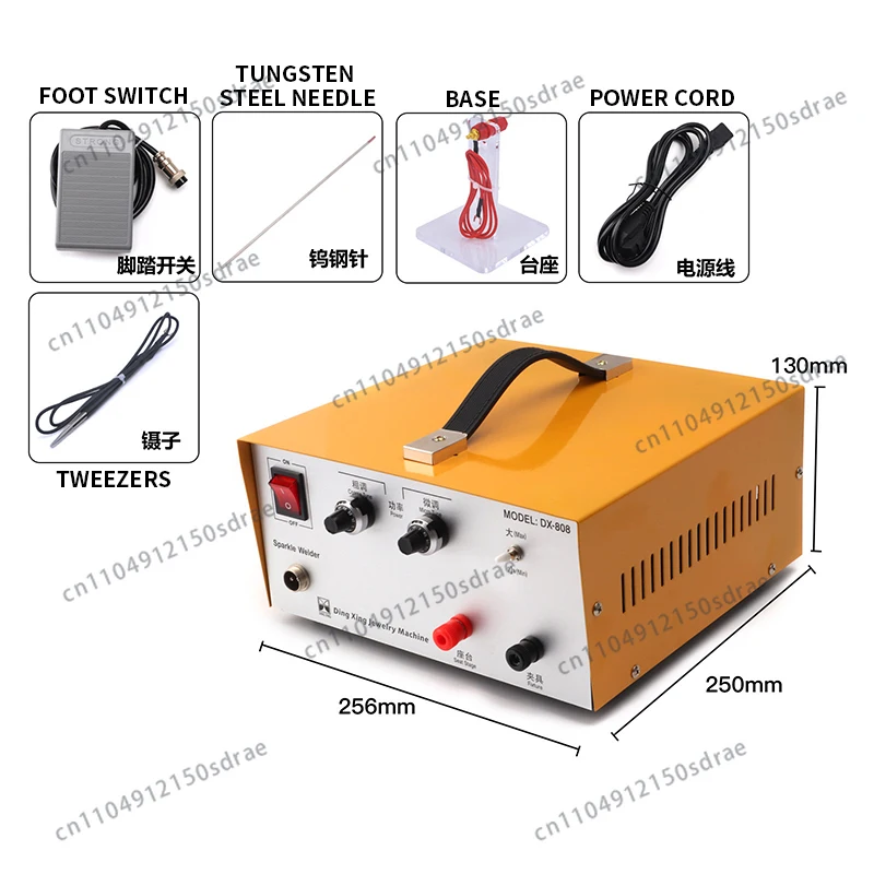 80A Jewelry Spot Welder Handheld Ring Welder Spot Welding Pen Spot Welding Machine Foot-Operated Welder Gold, Silver, Copper, Al