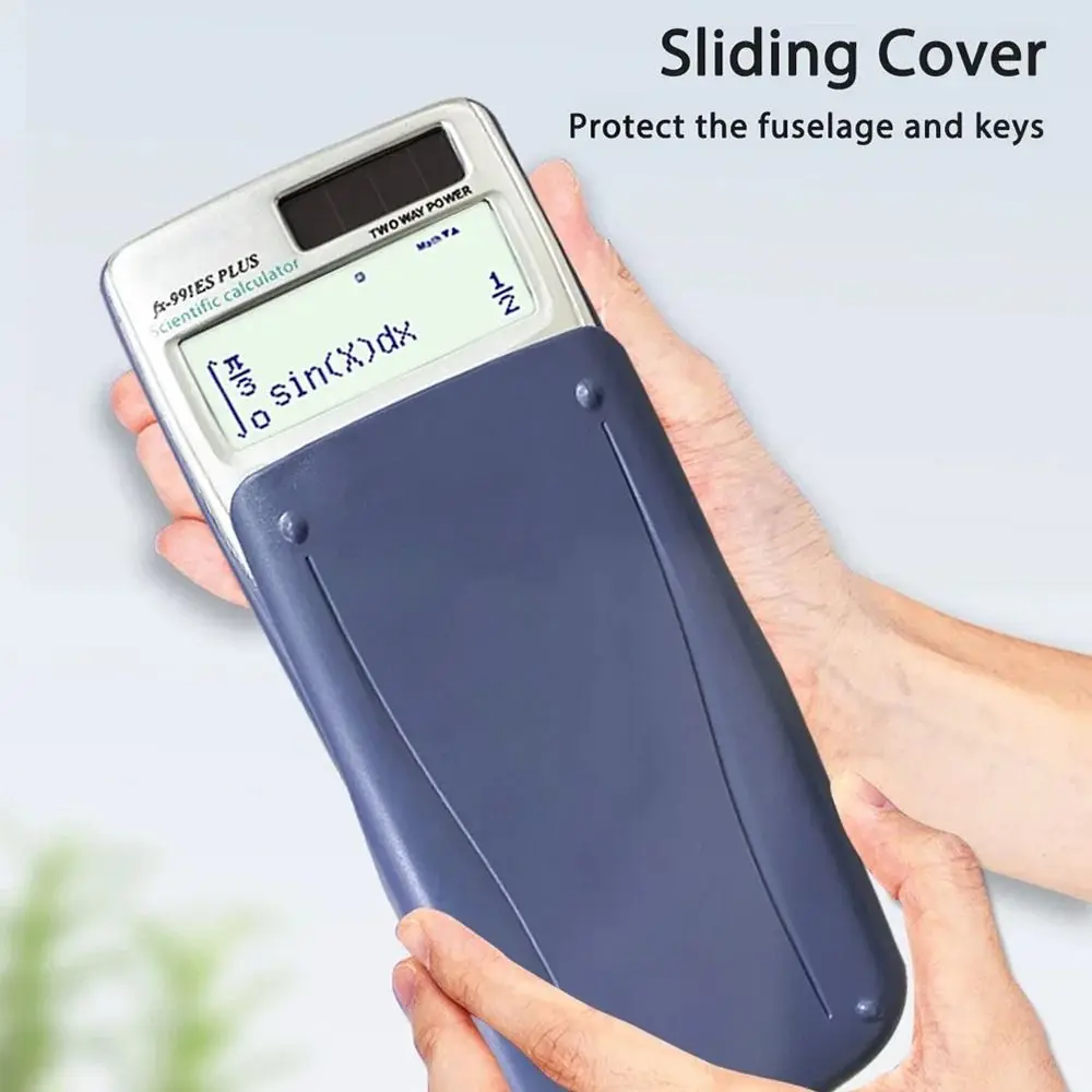 417 Functions Engineering Scientific Calculator 2-Line ABS Solar Function Calculator Standard Math Calculators
