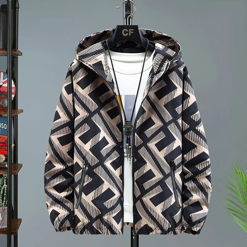 ​Men's Winter Outdoor Jacket Warmth Fleece Lined Cotton Padded Coat Korean Trendy Design for College Students Extra Thick​