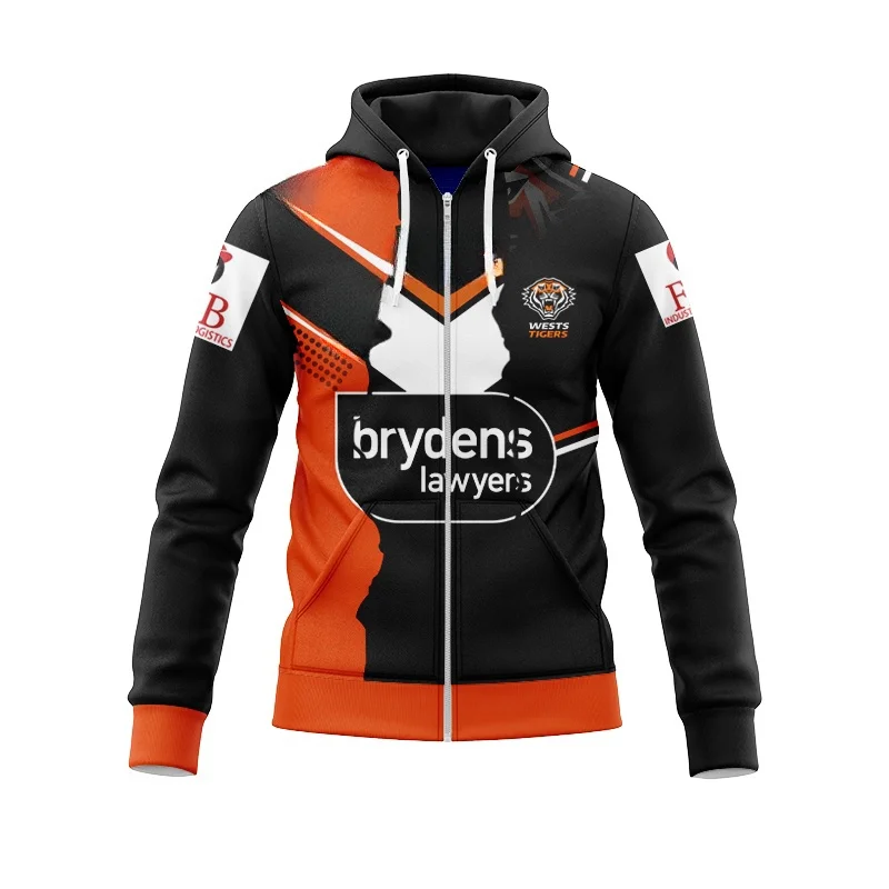 Zip Hoodie 2024 home jersey - West Tigers jersey