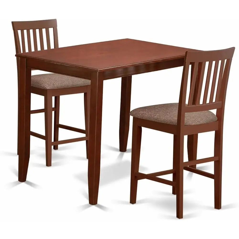 

Обеденный комплект из 3 предметов: стол-стойка и 2 льняных стула, 30x48 дюймов