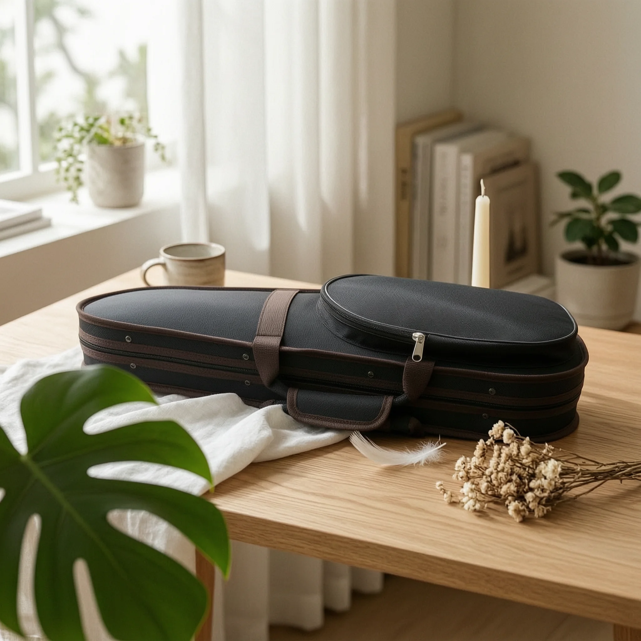 4/4 Violin Case Lightweight Violin Case with Backpack Straps Luggage Travel-Ready Portable for Musicians, Rehearsals