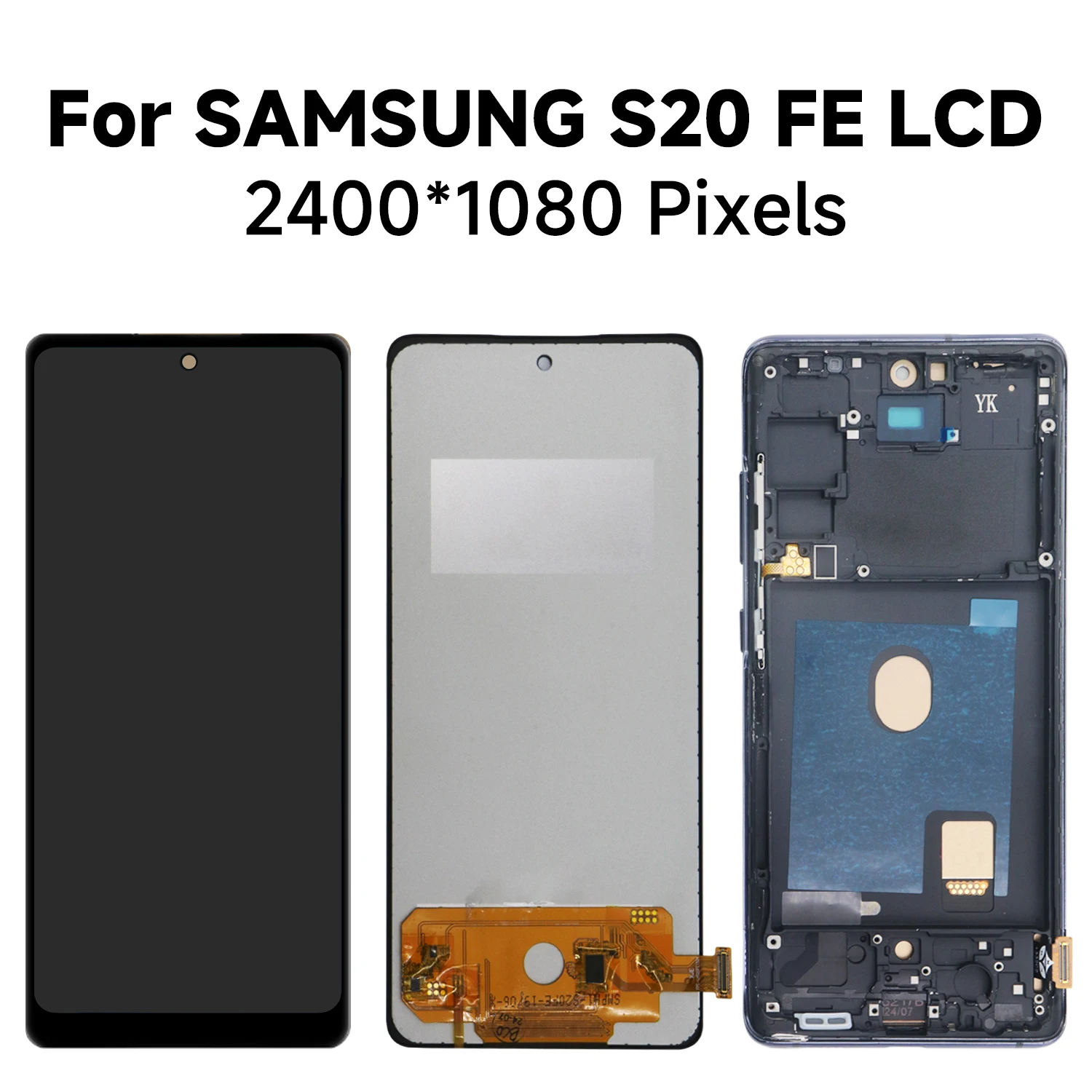 Tested TFT LCD For Samsung Galaxy S20 FE With Frame, LCD For Samsung S20FE G781B G780 Display Touch Digitizer Replacement Screen