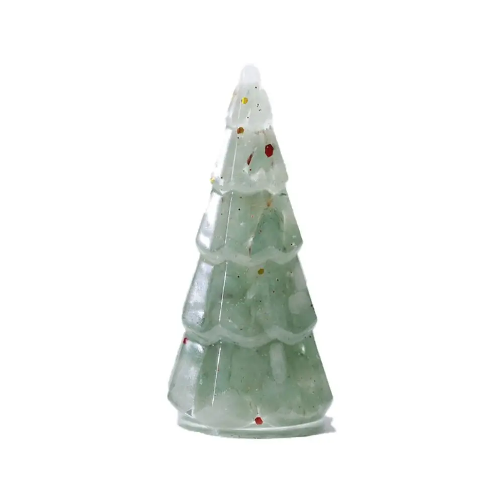 Muslimum Gum Dripping albero di natale resina fatta a mano in resina albero di natale Mini decorazioni natalizie da tavolo natale