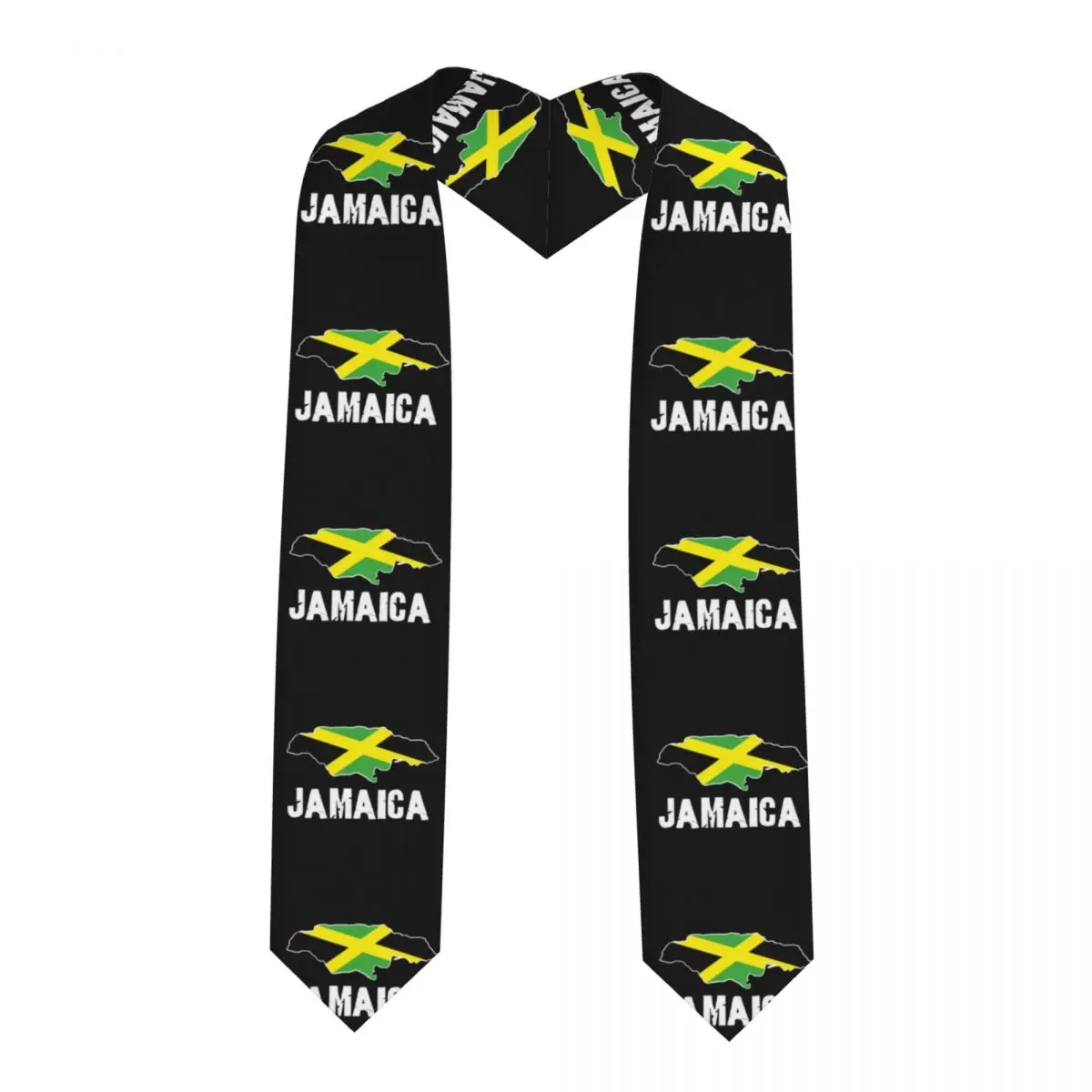 Graduation Stole for Academic Commencement Unisex Jamaica Map Adult Choir Stole Adult Honor Shawl