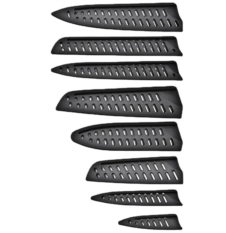 3.5/5/6/7/8 Inch Kitchen Knife Sheath Black Plastic Knife Covers Knife Blade Protector Cover Edge Guards Case Kitchen Accessorie