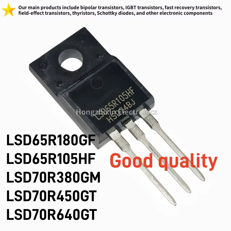 10PCS LSD65R180GF LSD65R105HF LSD70R380GM LSD70R450GT LSD70R640GT TO-220F N Channel Super Junction MOSFET Power Transistor