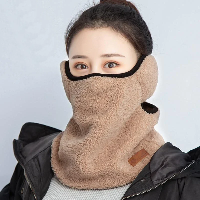 Sciarpa invernale maschera per il viso per le donne campeggio sport all'aria aperta cappelli più caldi antivento protezione per le orecchie sciarpa maschere berretto maschera per il viso da sci cappello