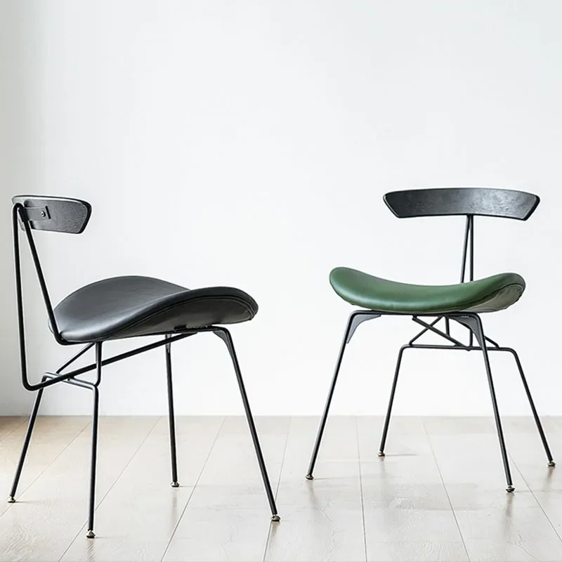 Creative Wrought Iron Dressing Chair for Bedroom Lounge Chairs Sillas De Comedor Furniture Стулья Для Nordic Retro Dining Chair