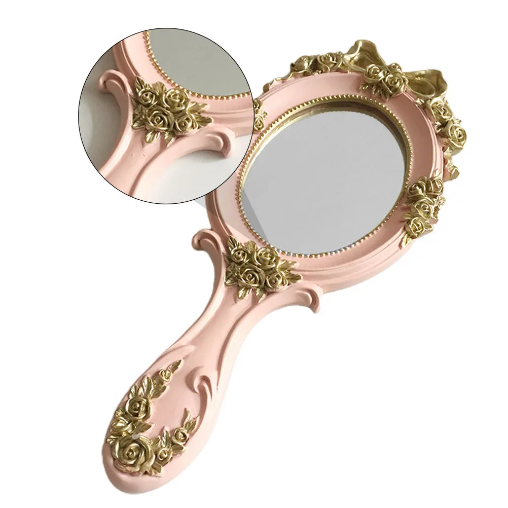 

1Pcs Handheld Makeup Mirror Compact Lightweight Scratch Resistant High Definition Mirror for Women Daily Use Elegant