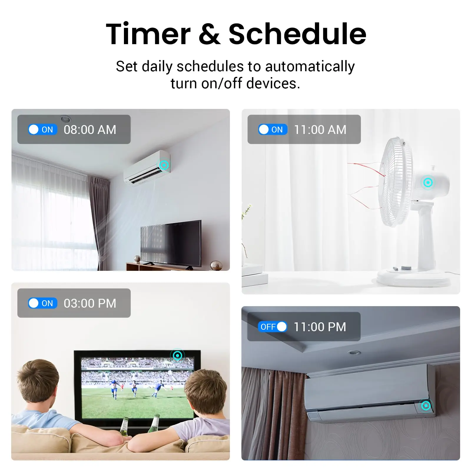 Broadlink RM5 Plus Universal-Infrarot-Fernbedienung, WiFi, Smart Home-Fernbedienung für TV, AC-Fans, Sprachsteuerung, unterstützt Alexa Google Assistant