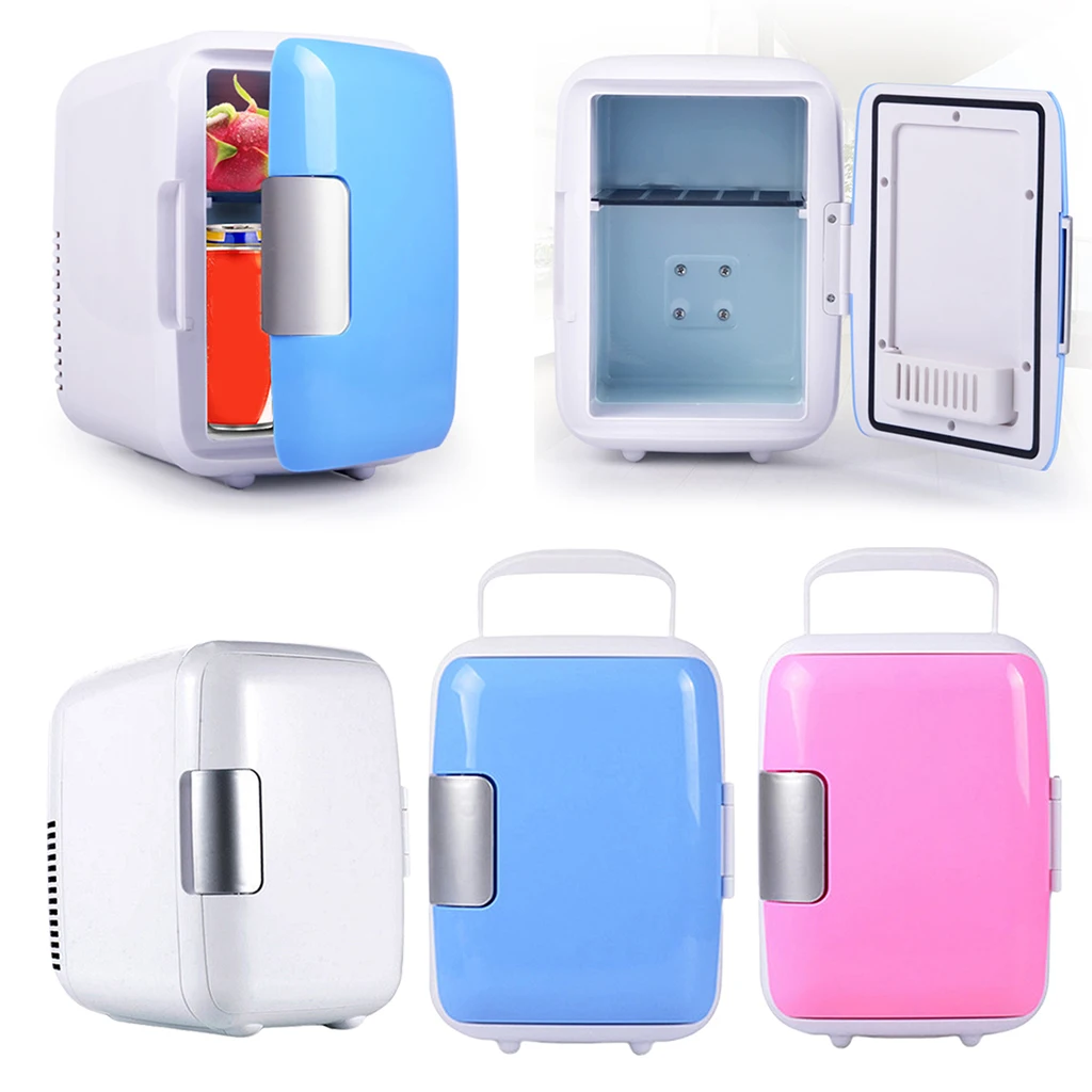 

Portable Car Freezer 4L Mini Fridge Refrigerator AC or DC Powered Car Fridge 12V Heater Universal for Car Skincare