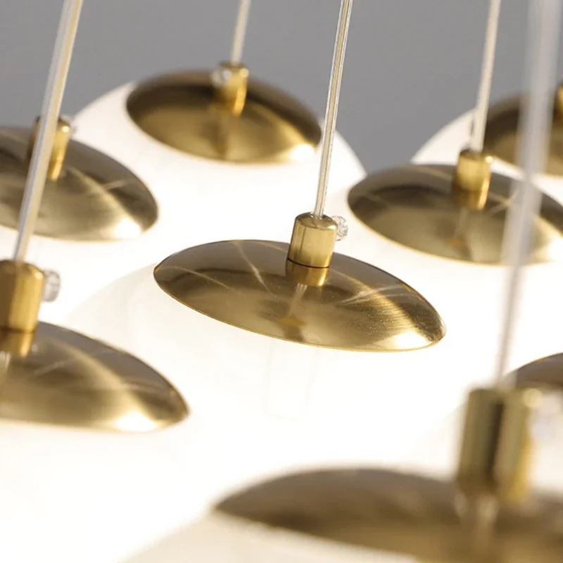 SANDYHA أنيق الشمال كرة فقاعات الثريا قلادة ضوء ماجيك فول سحابة تصميم لغرفة الطعام غرفة المعيشة المنزل الأنيق