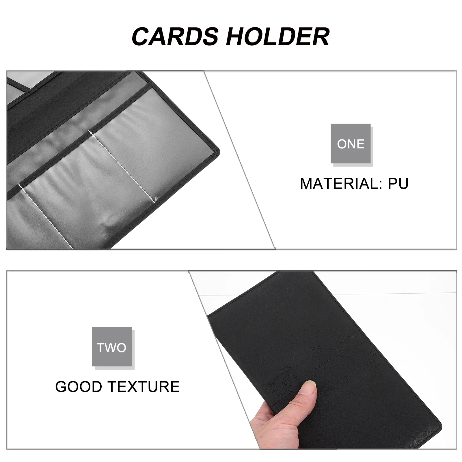 

Insurance Data Protection Sleeve Card Case Holder PU Material Quality Business Office Travel Storage Bag Credit Cards ID