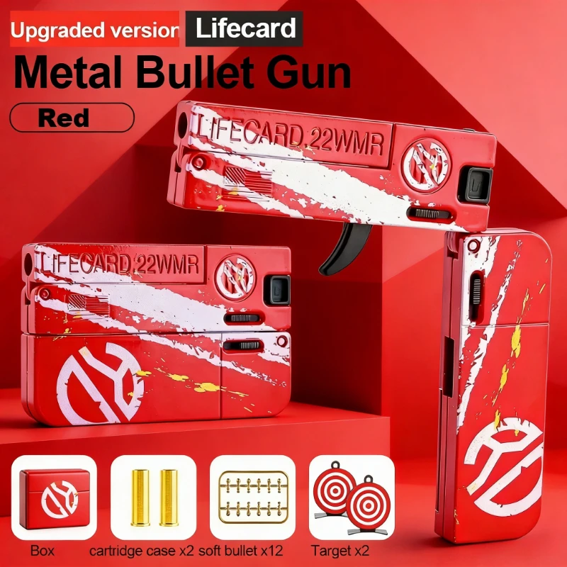 

Игрушечный мини-пистолет Life Card, маленький пистолет для мальчиков, реалистичный, для возраста 8+, подарок на день рождения, дропшиппинг Shopify
