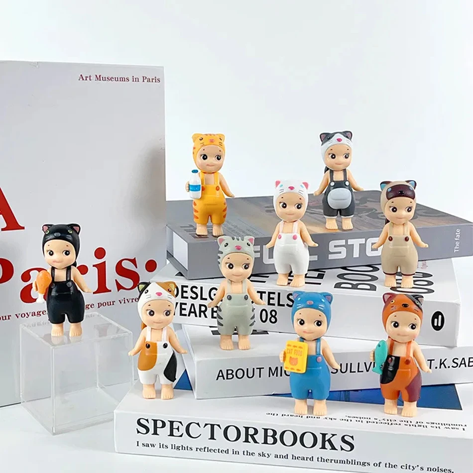 2025 ホットエンジェルミニフィギュア 猫ライフシリーズ ブラインドボックス アクションフィギュア おもちゃ 飾り人形 ファン向け キッズ クリスマスギフト