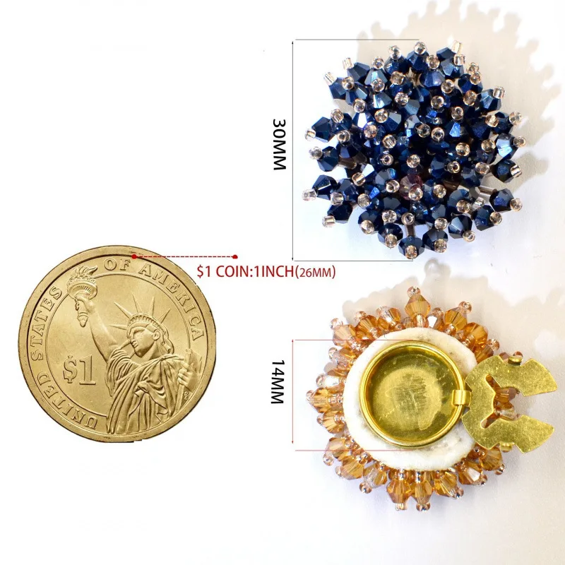 2pcs Button Covers for Shirt Rhinestone Sleeve Button Metal Cufflinks No Sewing Buttons Dress Decorative Cuff-link Birthday Gift