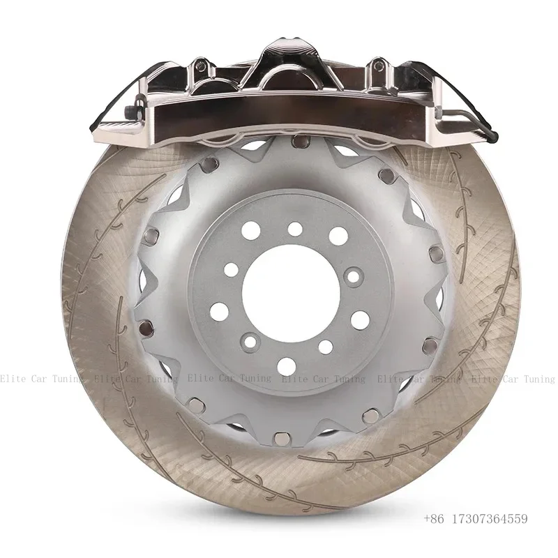 Racing EMB6 6 Pot Brake Calipers Electroplated Forged Aluminum Alloy Big Brake Calipers Kit 355/380/405*34mm Steel Brake Disc