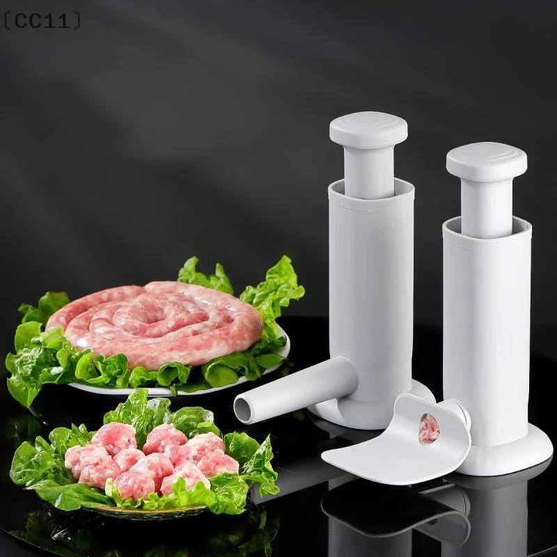 〔CC11〕2in1 Homemade Sausage Maker With Stuffing Pipe Manual Fast Meat Stuffer Filling Machine Large Capacity Heavy Duty Tools