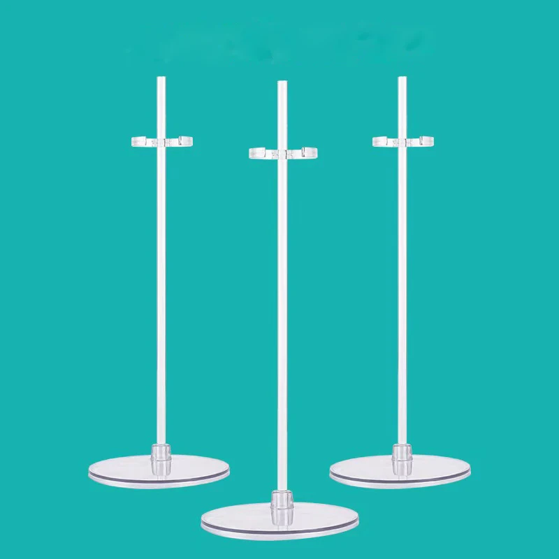 BJD Doll Standing Stand 30cm SD Doll Support Stand Waist Strap Transparent Plastic Bracket Children's Doll Bracket Accessories