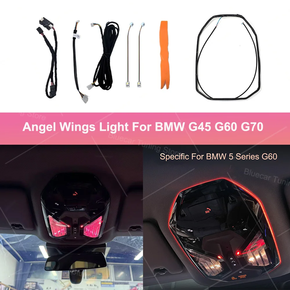 Angel Wings Reading Light For BMW 5 7 Series X3 G60 G70 G45 Supports Color Control Via The  Original Car's Screen Menu