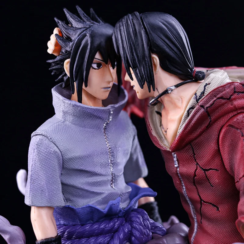 Naruto Sasuke Uchiha Itachi Brothers Reconciliation Boxed Hand Office Boy Ornament Model Wholesale