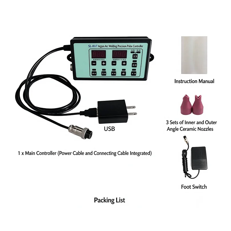 SL-KV7 Stainless Steel Cold Welding Modification Control Board TIG Welder Retrofit Imitation Laser Welder Pulse Controller