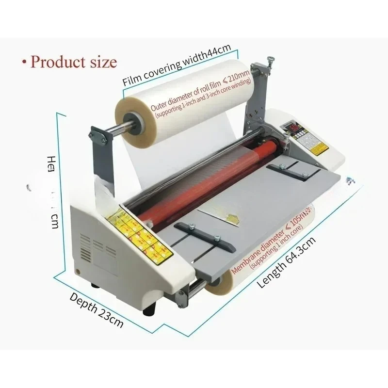 New Upgrade A2+Paper Laminating Machine 9460T English Version Four Roller Cold Hot Laminator Rolling Machine Film Photo Laminati