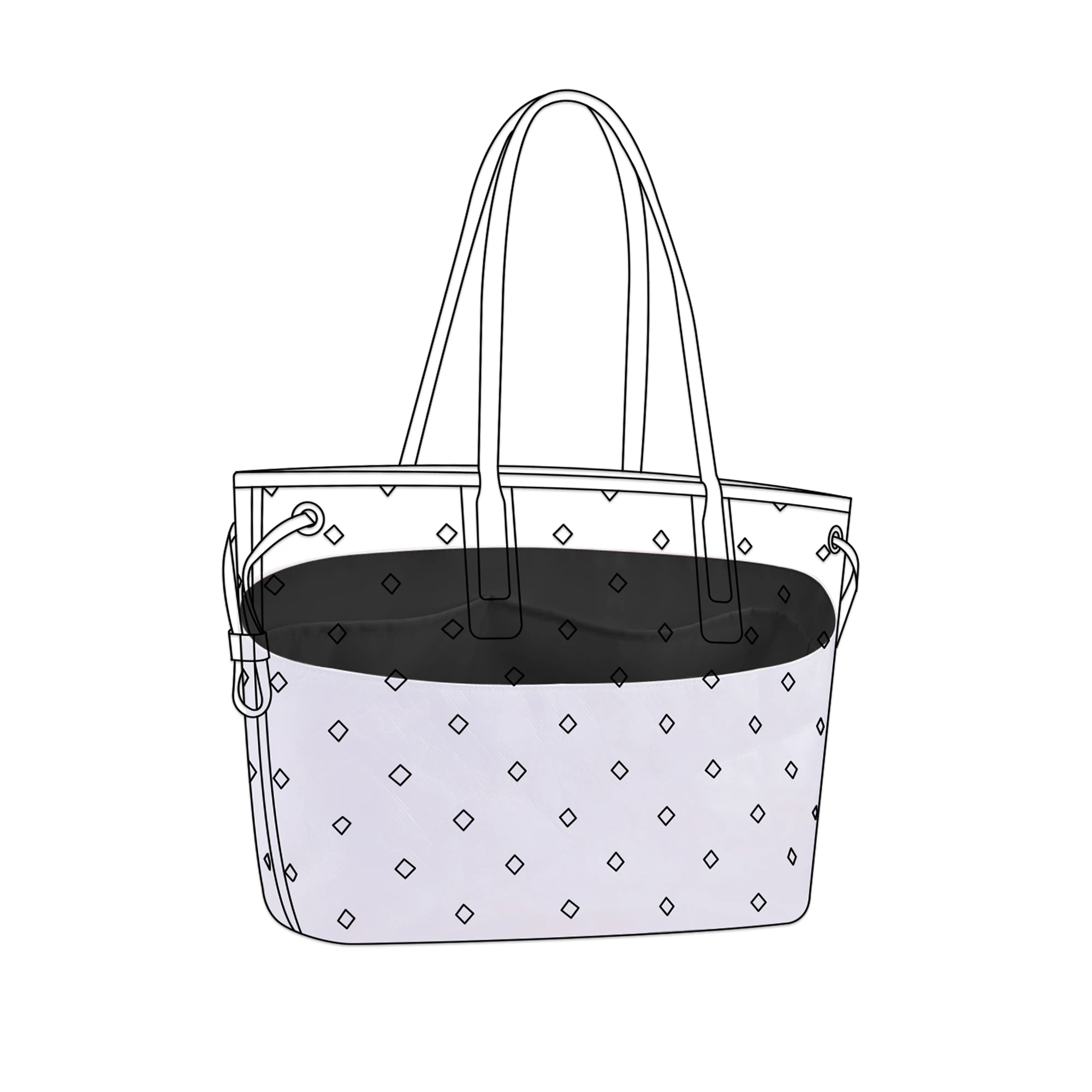 

DGAZ Lightweight Purse Organizer Insert for MCM Liz Visetos Tote Bag,silk and DupontPaper handbag inner for Luxury Bags