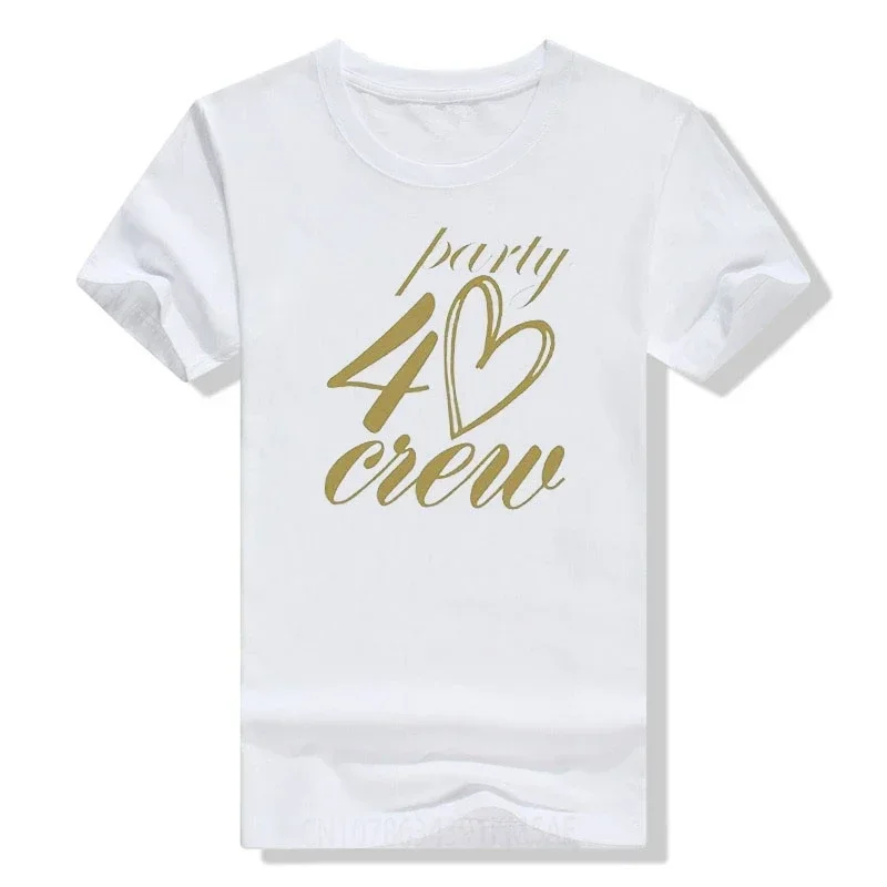 40th Birthday T-shirt 40 and Fabulous Party Crew Clothes, Forty Tee Shirt Mother's Day Gifts Letters Printed Casual Tops