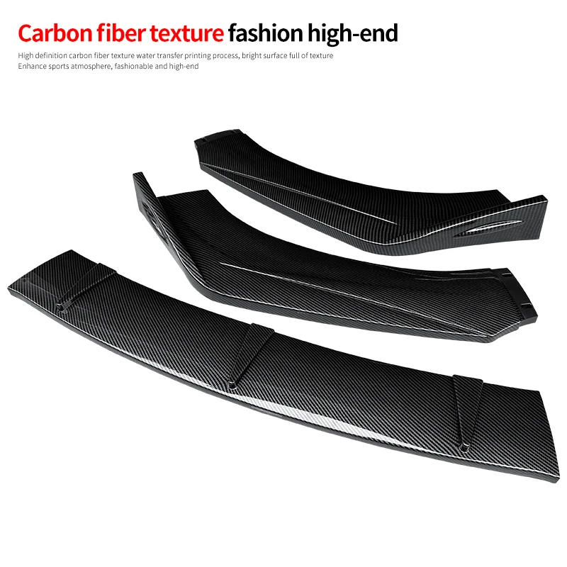 12PCS Universal For Audi A4 B7 B8.5 S4 RS4 Front Bumper Lip Spoiler Side Splitter Deflector Body Kit Guards Car Accessories