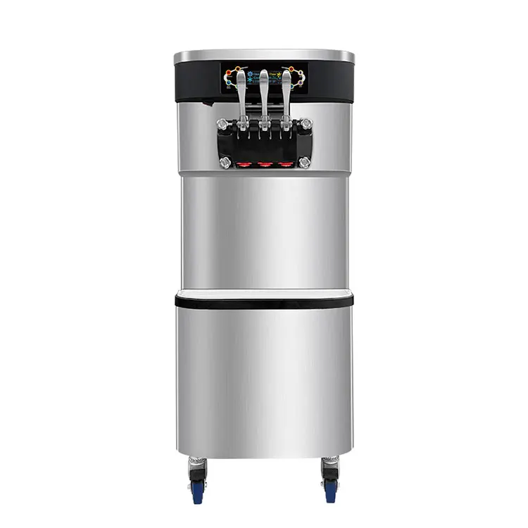 Commercial Soft Serve Ice Cream Machine for Yogurt Frequency Conversion Fresh-keeping Function for Gelato Softy Cone Floor