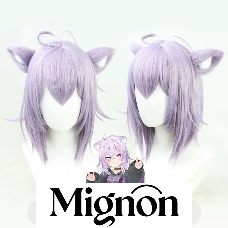 

Hololive Virtual VTuber Nekomata Okayu Косплей Парик