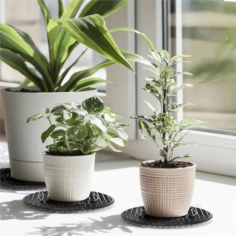 ABZL Plant Level Pot Elevators 15 PCS, Plastic Potted Plant Stands, Planter Risers For Indoor Outdoor Deck Floor Protection